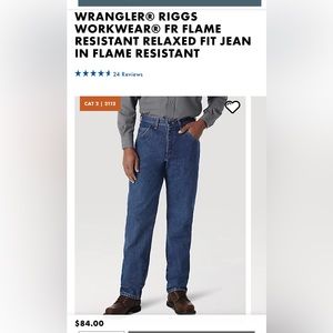 Wrangler Riggs workwear Flame Resistant Relaxed Fit Jeans